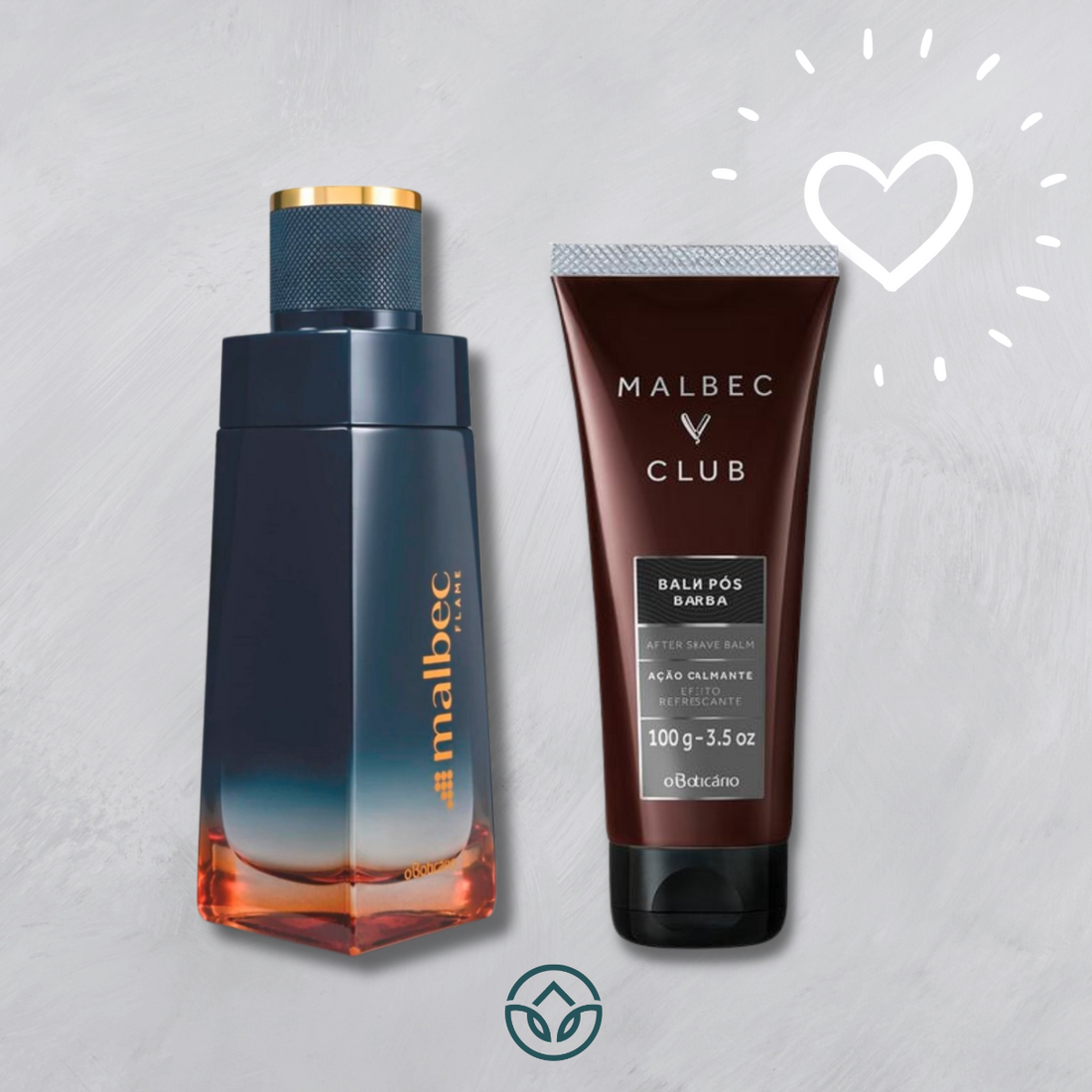 Malbec Flame EDT and Aftershave balm Set