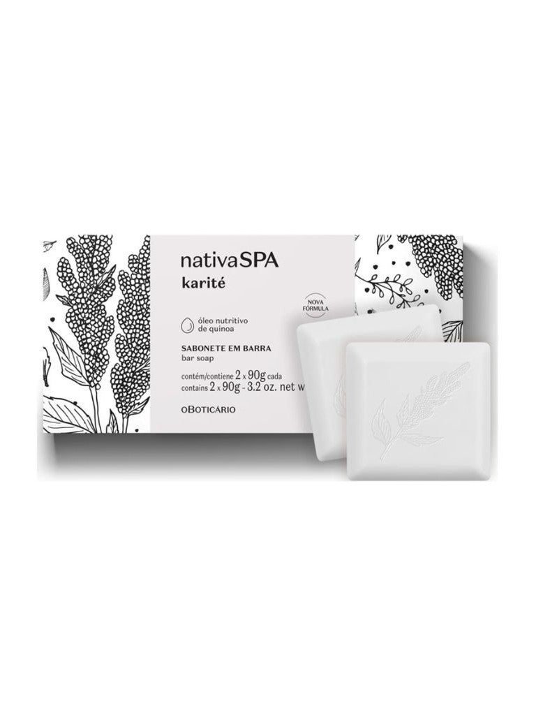 nativaSPA Shea (karite) Soap 2 Bars x 90g