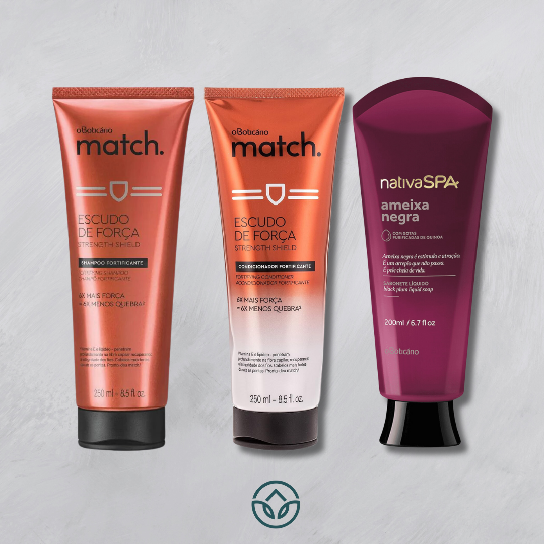 Match Strength Shield Hair and Body Wash Set