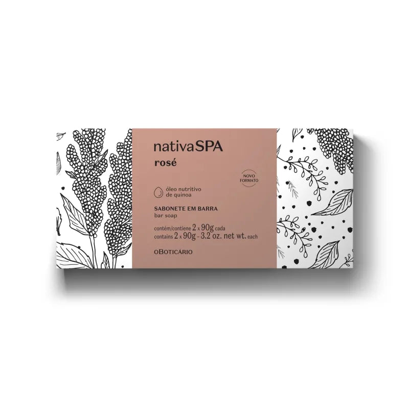 nativaSPA Rosé Massage Soap 2 Bars x 90g