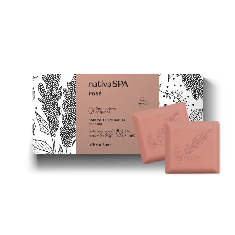 nativaSPA Rosé Massage Soap 2 Bars x 90g