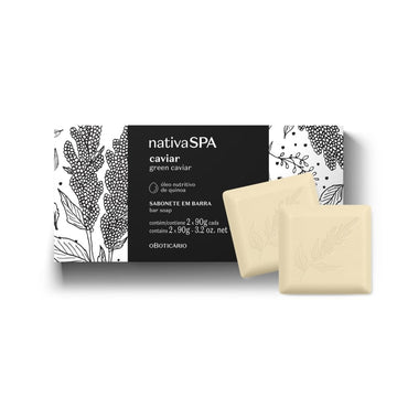 nativaSPA Caviar Soap Bar, 2 bars x 90g