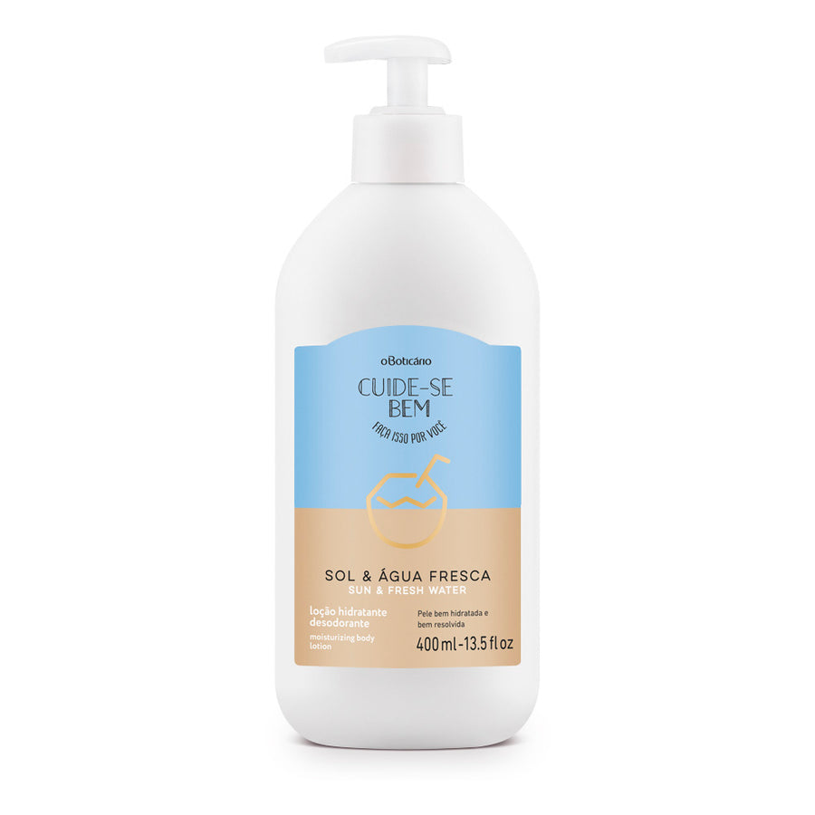 Cuide-Se Bem Sun & Fresh Water Moisturising Body Lotion 400ml